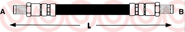 BREMBO T 85 098 Тормозной шланг для VOLKSWAGEN LT 28-35 I (Фольксваген Лт 28-35 и) BREMBO T 85 098 Тормозной шланг для VOLKSWAGEN LT 28-35 I (Фольксваген Лт 28-35 и)