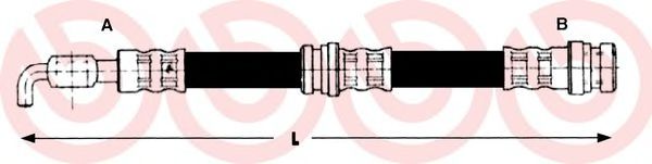 BREMBO T 86 003 Тормозной шланг для VOLVO S40 I (Вольво С40 и) BREMBO T 86 003 Тормозной шланг для VOLVO S40 I (Вольво С40 и)