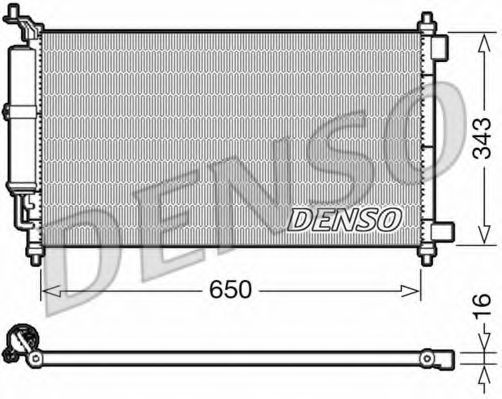 DENSO DCN46020 Конденсатор, кондиционер для NISSAN MARCH III (Ниссан Марч 3) DENSO DCN46020 Конденсатор, кондиционер для NISSAN MARCH III (Ниссан Марч 3)