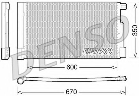 DENSO DCN01004 Конденсатор, кондиционер для FIAT 500 C (Фиат 500 c) DENSO DCN01004 Конденсатор, кондиционер для FIAT 500 C (Фиат 500 c)