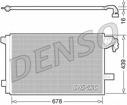 DENSO DCN32063 Конденсатор, кондиционер для VOLKSWAGEN T5 (Фольксваген Т5) DENSO DCN32063 Конденсатор, кондиционер для VOLKSWAGEN T5 (Фольксваген Т5)