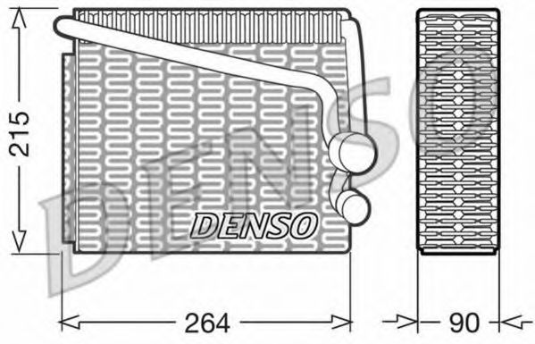 DENSO DEV01001 Испаритель, кондиционер для FIAT TEMPRA (Фиат Тэмпра) DENSO DEV01001 Испаритель, кондиционер для FIAT TEMPRA (Фиат Тэмпра)