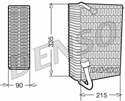 DENSO DEV02005 Испаритель, кондиционер для AUDI 100 (Ауди 100) DENSO DEV02005 Испаритель, кондиционер для AUDI 100 (Ауди 100)