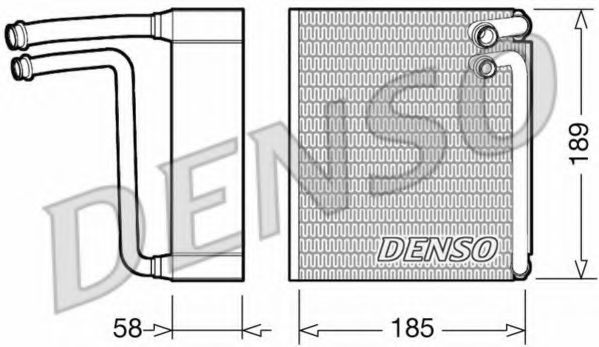 DENSO DEV09025 Испаритель, кондиционер для FIAT 500 (Фиат 500) DENSO DEV09025 Испаритель, кондиционер для FIAT 500 (Фиат 500)