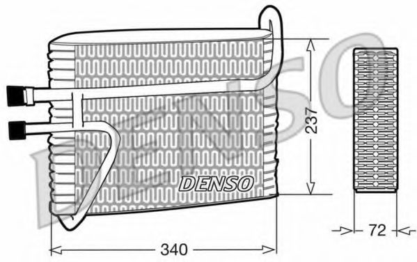 DENSO DEV33001 Испаритель, кондиционер для VOLVO 960 (Вольво 960) DENSO DEV33001 Испаритель, кондиционер для VOLVO 960 (Вольво 960)