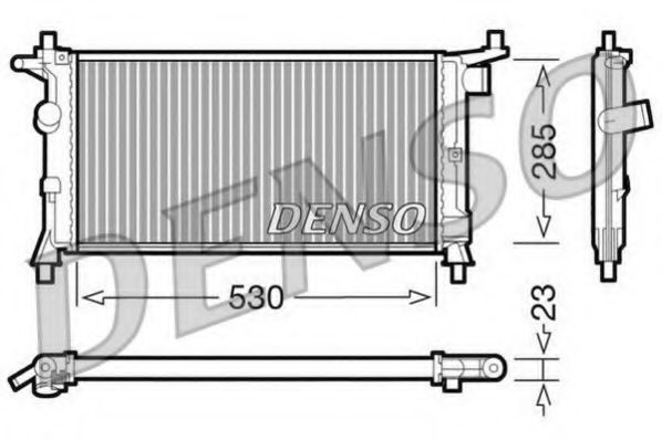 DENSO DRM20037 Радиатор, охлаждение двигателя для OPEL (Опель) DENSO DRM20037 Радиатор, охлаждение двигателя для OPEL (Опель)