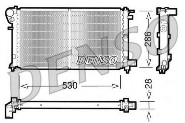 DENSO DRM21004 Радиатор, охлаждение двигателя для PEUGEOT (Пежо) DENSO DRM21004 Радиатор, охлаждение двигателя для PEUGEOT (Пежо)