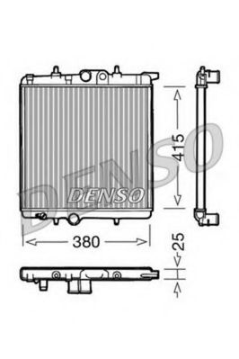 DENSO DRM21020 Радиатор, охлаждение двигателя для PEUGEOT (Пежо) DENSO DRM21020 Радиатор, охлаждение двигателя для PEUGEOT (Пежо)