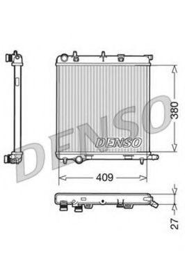 DENSO DRM21026 Радиатор, охлаждение двигателя для PEUGEOT 207 (Пежо 207) DENSO DRM21026 Радиатор, охлаждение двигателя для PEUGEOT 207 (Пежо 207)