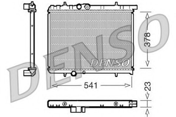 DENSO DRM21031 Радиатор, охлаждение двигателя для PEUGEOT (Пежо) DENSO DRM21031 Радиатор, охлаждение двигателя для PEUGEOT (Пежо)