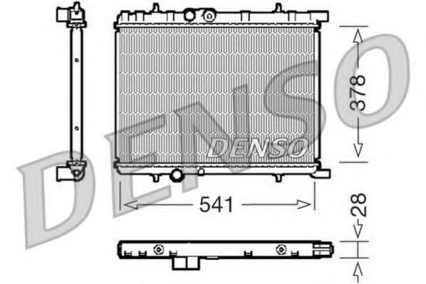 DENSO DRM21032 Радиатор, охлаждение двигателя для PEUGEOT (Пежо) DENSO DRM21032 Радиатор, охлаждение двигателя для PEUGEOT (Пежо)