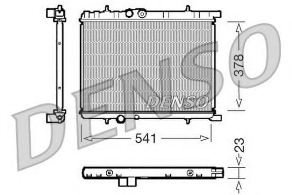 DENSO DRM21033 Радиатор, охлаждение двигателя для PEUGEOT (Пежо) DENSO DRM21033 Радиатор, охлаждение двигателя для PEUGEOT (Пежо)
