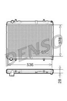 DENSO DRM21035 Радиатор, охлаждение двигателя для PEUGEOT (Пежо) DENSO DRM21035 Радиатор, охлаждение двигателя для PEUGEOT (Пежо)