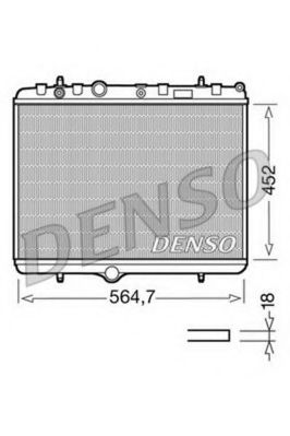 DENSO DRM21055 Радиатор, охлаждение двигателя для PEUGEOT 407 (Пежо 407) DENSO DRM21055 Радиатор, охлаждение двигателя для PEUGEOT 407 (Пежо 407)