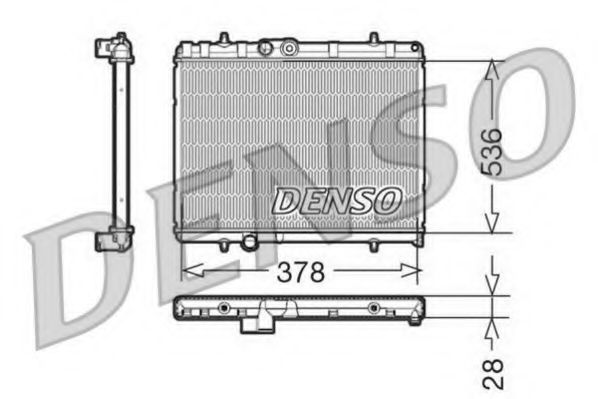 DENSO DRM21056 Радиатор, охлаждение двигателя для PEUGEOT 407 (Пежо 407) DENSO DRM21056 Радиатор, охлаждение двигателя для PEUGEOT 407 (Пежо 407)