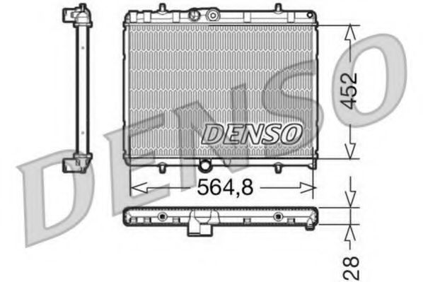 DENSO DRM21057 Радиатор, охлаждение двигателя для PEUGEOT 407 (Пежо 407) DENSO DRM21057 Радиатор, охлаждение двигателя для PEUGEOT 407 (Пежо 407)