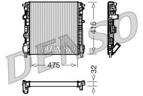 DENSO DRM23015 Радиатор, охлаждение двигателя для DACIA SANDERO (Дача Сандэро) DENSO DRM23015 Радиатор, охлаждение двигателя для DACIA SANDERO (Дача Сандэро)