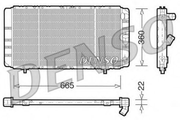DENSO DRM23020 Радиатор, охлаждение двигателя для RENAULT ESPACE (Рено Эспаcэ) DENSO DRM23020 Радиатор, охлаждение двигателя для RENAULT ESPACE (Рено Эспаcэ)