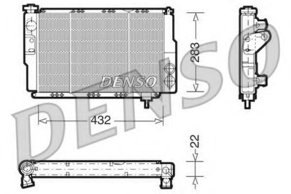 DENSO DRM23041 Радиатор, охлаждение двигателя для RENAULT LE CAR (Рено Лэ cар) DENSO DRM23041 Радиатор, охлаждение двигателя для RENAULT LE CAR (Рено Лэ cар)