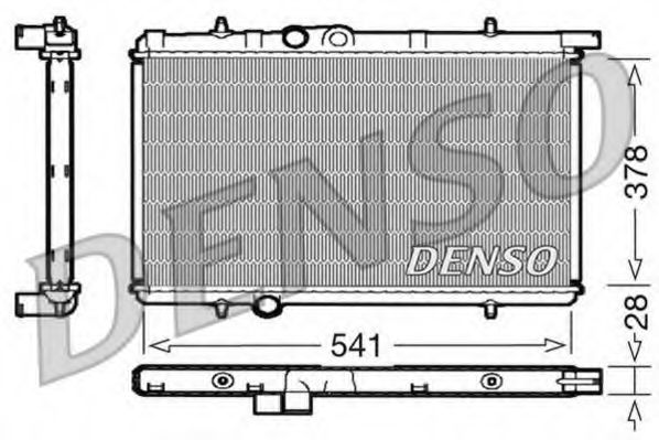 DENSO DRM21021 Радиатор, охлаждение двигателя для PEUGEOT (Пежо) DENSO DRM21021 Радиатор, охлаждение двигателя для PEUGEOT (Пежо)