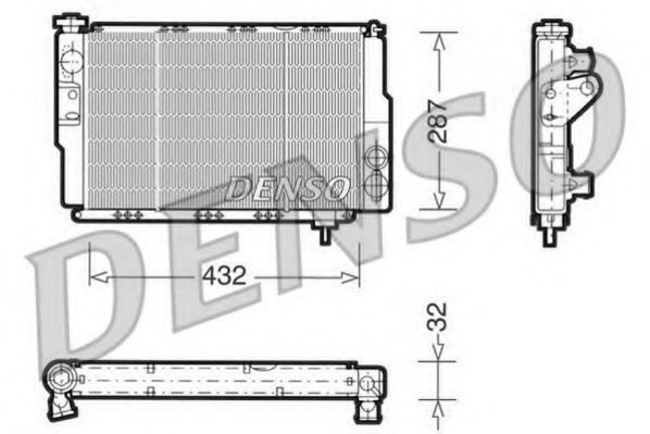DENSO DRM23040 Радиатор, охлаждение двигателя для RENAULT LE CAR (Рено Лэ cар) DENSO DRM23040 Радиатор, охлаждение двигателя для RENAULT LE CAR (Рено Лэ cар)
