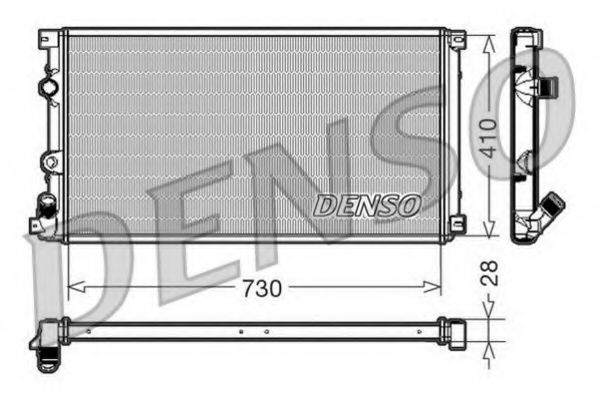 DENSO DRM23090 Радиатор, охлаждение двигателя для OPEL (Опель) DENSO DRM23090 Радиатор, охлаждение двигателя для OPEL (Опель)