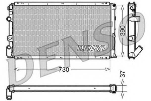 DENSO DRM23091 Радиатор, охлаждение двигателя для NISSAN KUBISTAR (Ниссан Кубистар) DENSO DRM23091 Радиатор, охлаждение двигателя для NISSAN KUBISTAR (Ниссан Кубистар)