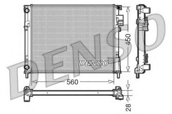 DENSO DRM23096 Радиатор, охлаждение двигателя для NISSAN (Ниссан) DENSO DRM23096 Радиатор, охлаждение двигателя для NISSAN (Ниссан)