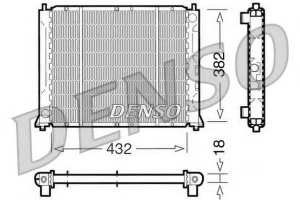 DENSO DRM24004 Радиатор, охлаждение двигателя для ROVER 400 (Ровер 400) DENSO DRM24004 Радиатор, охлаждение двигателя для ROVER 400 (Ровер 400)