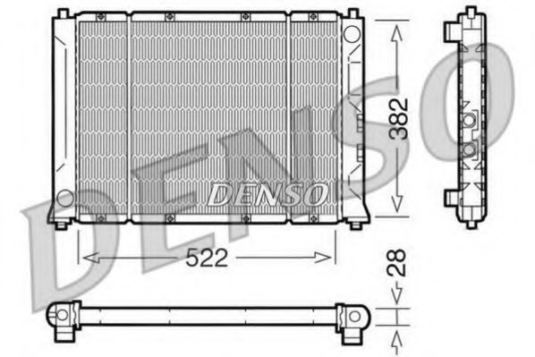 DENSO DRM24005 Радиатор, охлаждение двигателя для ROVER 400 (Ровер 400) DENSO DRM24005 Радиатор, охлаждение двигателя для ROVER 400 (Ровер 400)