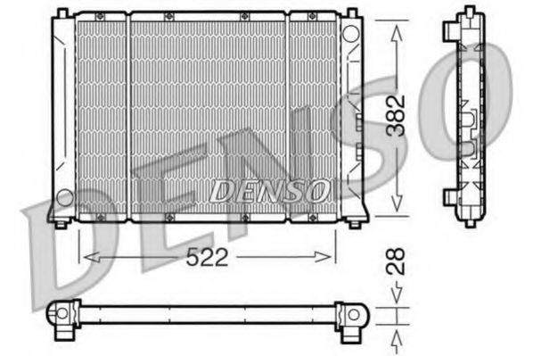 DENSO DRM24012 Радиатор, охлаждение двигателя для ROVER 400 (Ровер 400) DENSO DRM24012 Радиатор, охлаждение двигателя для ROVER 400 (Ровер 400)
