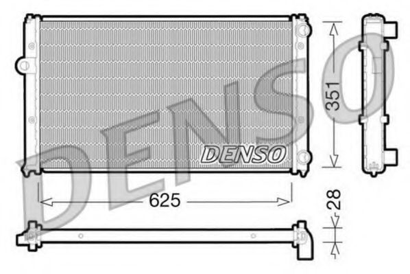 DENSO DRM26001 Радиатор, охлаждение двигателя для VOLKSWAGEN DERBY (Фольксваген Дэрбъ) DENSO DRM26001 Радиатор, охлаждение двигателя для VOLKSWAGEN DERBY (Фольксваген Дэрбъ)