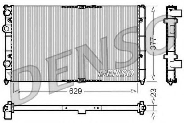 DENSO DRM26040 Радиатор, охлаждение двигателя для VOLKSWAGEN DERBY (Фольксваген Дэрбъ) DENSO DRM26040 Радиатор, охлаждение двигателя для VOLKSWAGEN DERBY (Фольксваген Дэрбъ)