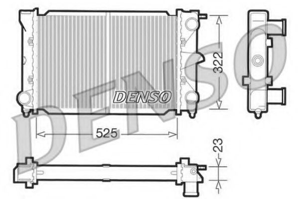 DENSO DRM32003 Радиатор, охлаждение двигателя для VOLKSWAGEN JETTA (Фольксваген Жэтта) DENSO DRM32003 Радиатор, охлаждение двигателя для VOLKSWAGEN JETTA (Фольксваген Жэтта)