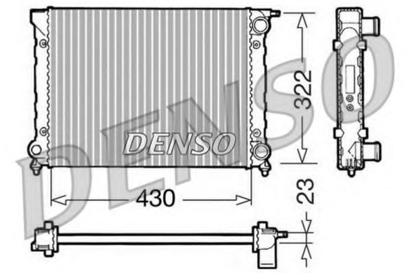DENSO DRM32004 Радиатор, охлаждение двигателя для VOLKSWAGEN (Фольксваген) DENSO DRM32004 Радиатор, охлаждение двигателя для VOLKSWAGEN (Фольксваген)