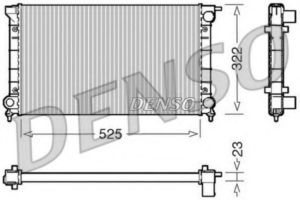DENSO DRM32024 Радиатор, охлаждение двигателя для AUDI FOX (Ауди Фоx) DENSO DRM32024 Радиатор, охлаждение двигателя для AUDI FOX (Ауди Фоx)