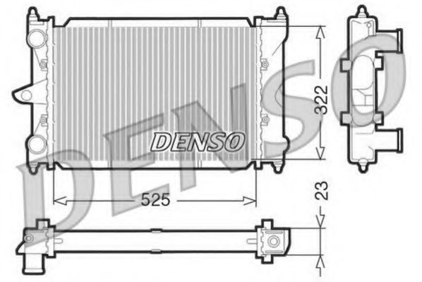 DENSO DRM32034 Радиатор, охлаждение двигателя 