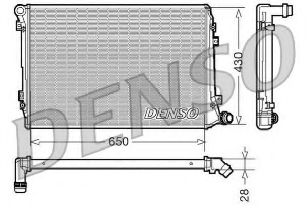 DENSO DRM32037 Радиатор, охлаждение двигателя для SEAT ALTEA (Сеат Алтэа) DENSO DRM32037 Радиатор, охлаждение двигателя для SEAT ALTEA (Сеат Алтэа)
