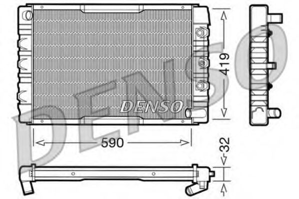 DENSO DRM33034 Радиатор, охлаждение двигателя 
