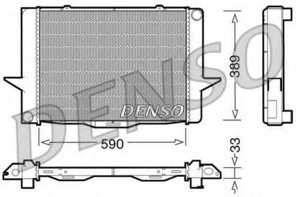 DENSO DRM33040 Радиатор, охлаждение двигателя для VOLVO 850 (Вольво 850) DENSO DRM33040 Радиатор, охлаждение двигателя для VOLVO 850 (Вольво 850)