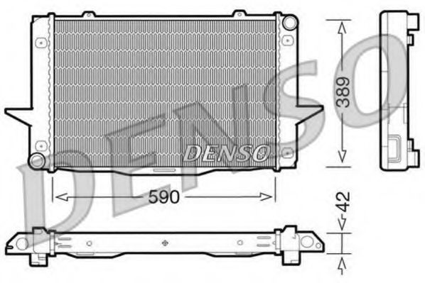 DENSO DRM33043 Радиатор, охлаждение двигателя 