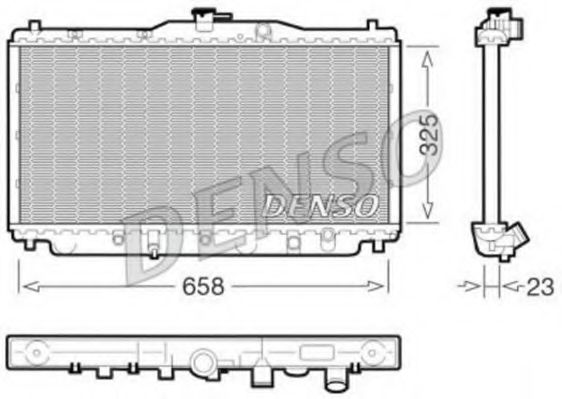 DENSO DRM40001 Радиатор, охлаждение двигателя для HONDA PRELUDE III (Хонда Прэлудэ 3) DENSO DRM40001 Радиатор, охлаждение двигателя для HONDA PRELUDE III (Хонда Прэлудэ 3)
