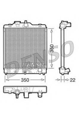 DENSO DRM40003 Радиатор, охлаждение двигателя для HONDA CRX II (Хонда Cрх 2) DENSO DRM40003 Радиатор, охлаждение двигателя для HONDA CRX II (Хонда Cрх 2)