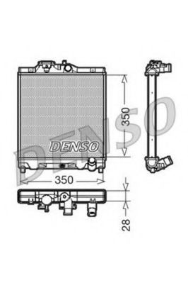 DENSO DRM40004 Радиатор, охлаждение двигателя для HONDA CRX II (Хонда Cрх 2) DENSO DRM40004 Радиатор, охлаждение двигателя для HONDA CRX II (Хонда Cрх 2)