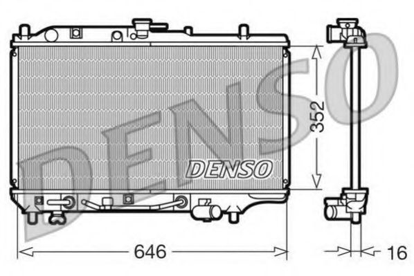 DENSO DRM44005 Радиатор, охлаждение двигателя 