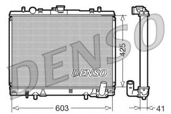DENSO DRM45019 Радиатор, охлаждение двигателя для MITSUBISHI COLT/RODEO (Митсубиши/митсубиси Cолт/родэо) DENSO DRM45019 Радиатор, охлаждение двигателя для MITSUBISHI COLT/RODEO (Митсубиши/митсубиси Cолт/родэо)