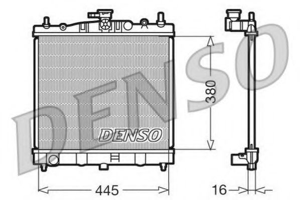 DENSO DRM46002 Радиатор, охлаждение двигателя для NISSAN (Ниссан)