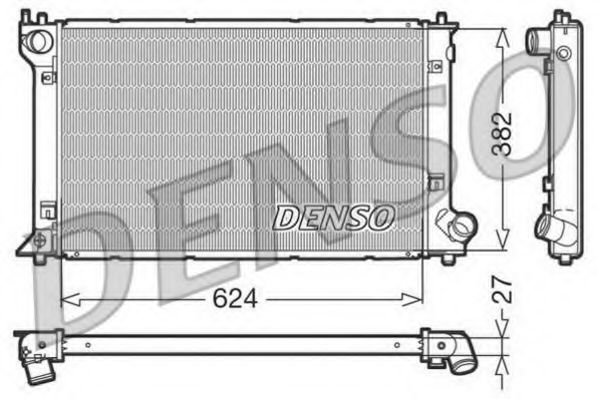 DENSO DRM50027 Радиатор, охлаждение двигателя для TOYOTA (Тойота/тоета) DENSO DRM50027 Радиатор, охлаждение двигателя для TOYOTA (Тойота/тоета)