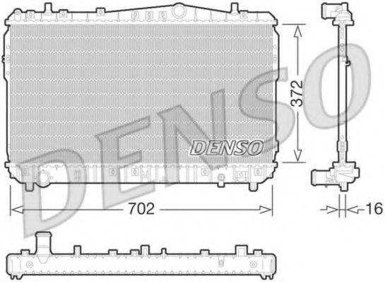 DENSO DRM08004 Радиатор, охлаждение двигателя для CHEVROLET LACETTI (Шевроле Лачетти) DENSO DRM08004 Радиатор, охлаждение двигателя для CHEVROLET LACETTI (Шевроле Лачетти)