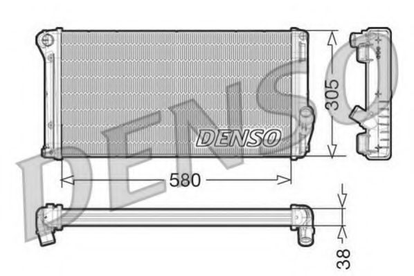 DENSO DRM13020 Радиатор, охлаждение двигателя для FIAT IDEA (Фиат Идэа) DENSO DRM13020 Радиатор, охлаждение двигателя для FIAT IDEA (Фиат Идэа)